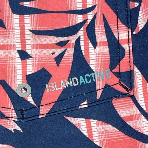 Tommy Bahama Baja Palms Plaid 40 Swim Trunks Board Shorts Beach Summer Stretch - Picture 7 of 16